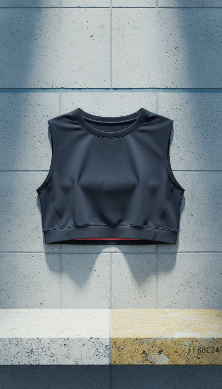 City Core Crop Top with Streamlined Silhouette