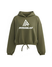 Load image into Gallery viewer, Duece Women's cropped hooded sweatshirt
