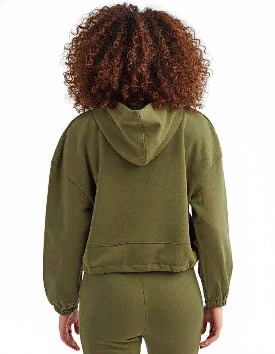 Duece Women's cropped hooded sweatshirt